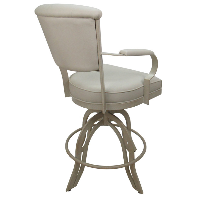 Tabouret de bar et de comptoir pivotant, Tabouret de comptoir (siège d'une hauteur de 26 p, Beige, Beige Océan