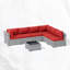 Cawanna 7 Piece Outdoor Rattan Seating Group with Cushions-1082271948-1086494707