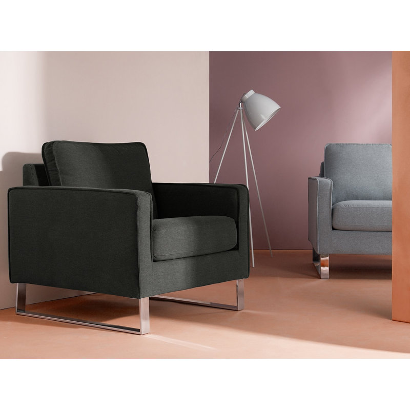 Dayton Upholstered Armchair, Grey