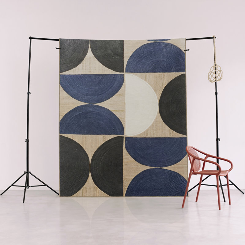 Kess Performance Washable Geometric Indoor / Outdoor Rug, Rectangle 5' x 6'7"