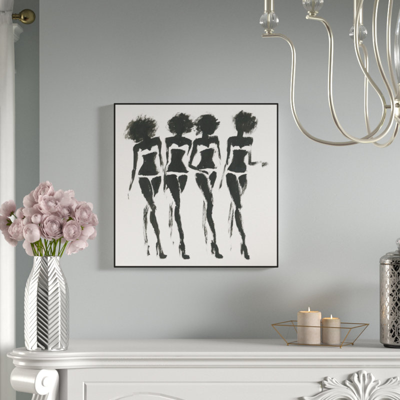 « disco glam », reproduction de peinture à l’acrylique sur toile encadrée, H 20 po x l 20 po