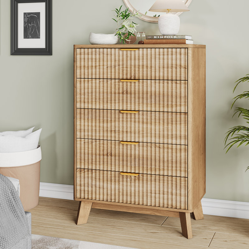 Metal 5 - Drawer Rectangle Accent Chest