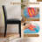 2 PCS Dining Chair with Wood Legs Nailhead Trim Padded Seat Backrest for Living Room Black-2146361149