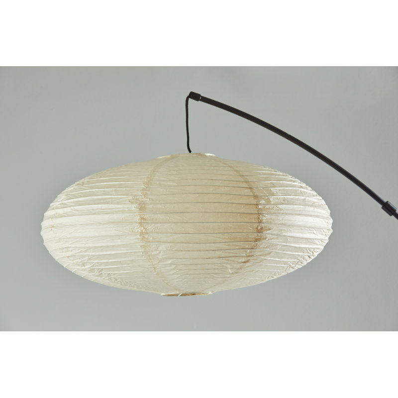 Donne 80'' Arched Floor Lamp, Black