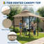 Abri à auvent durable pour patio extérieur-125905707
