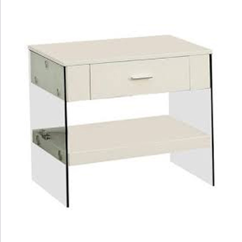 Table de bout avec rangement de chariot Coblyn