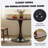 (Walnut Color) Round Table, ∅31.5'' Modern Dining Table, Dining Table,MDF Top And Steel Base Tulip Round Kitchen Table,Kitchen Table, Mid Century Coffee Table For Living Room, Oval Dining Table