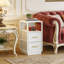 30cm W Metal Bedside Table