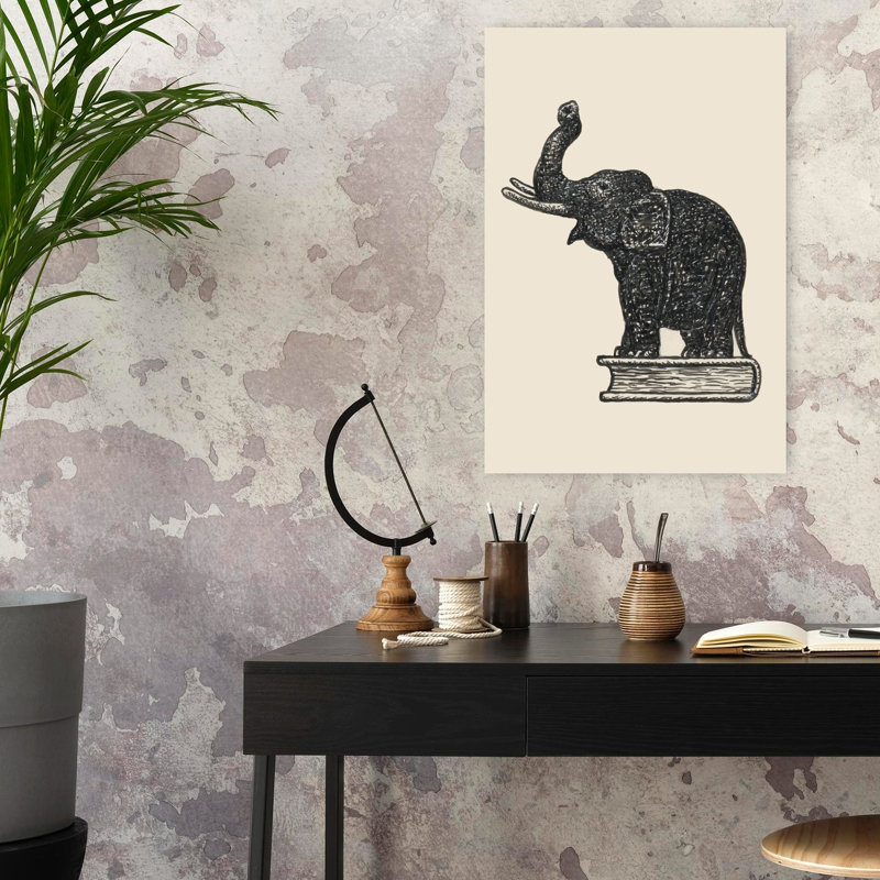 Art contemporain Art éléphant contemporain, H 24 po x l 16 po