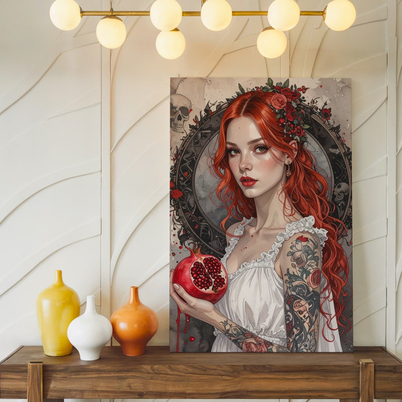 Art mural sur toile gothique tentation, H 9 po x l 12 po