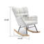 Chaise berçante rembourrée Modern Minimalist-1331658007