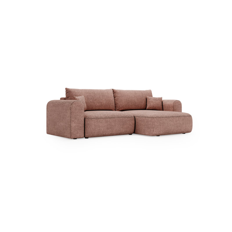 3 Seater Corner Sofa , Left Hand Facing, Pink