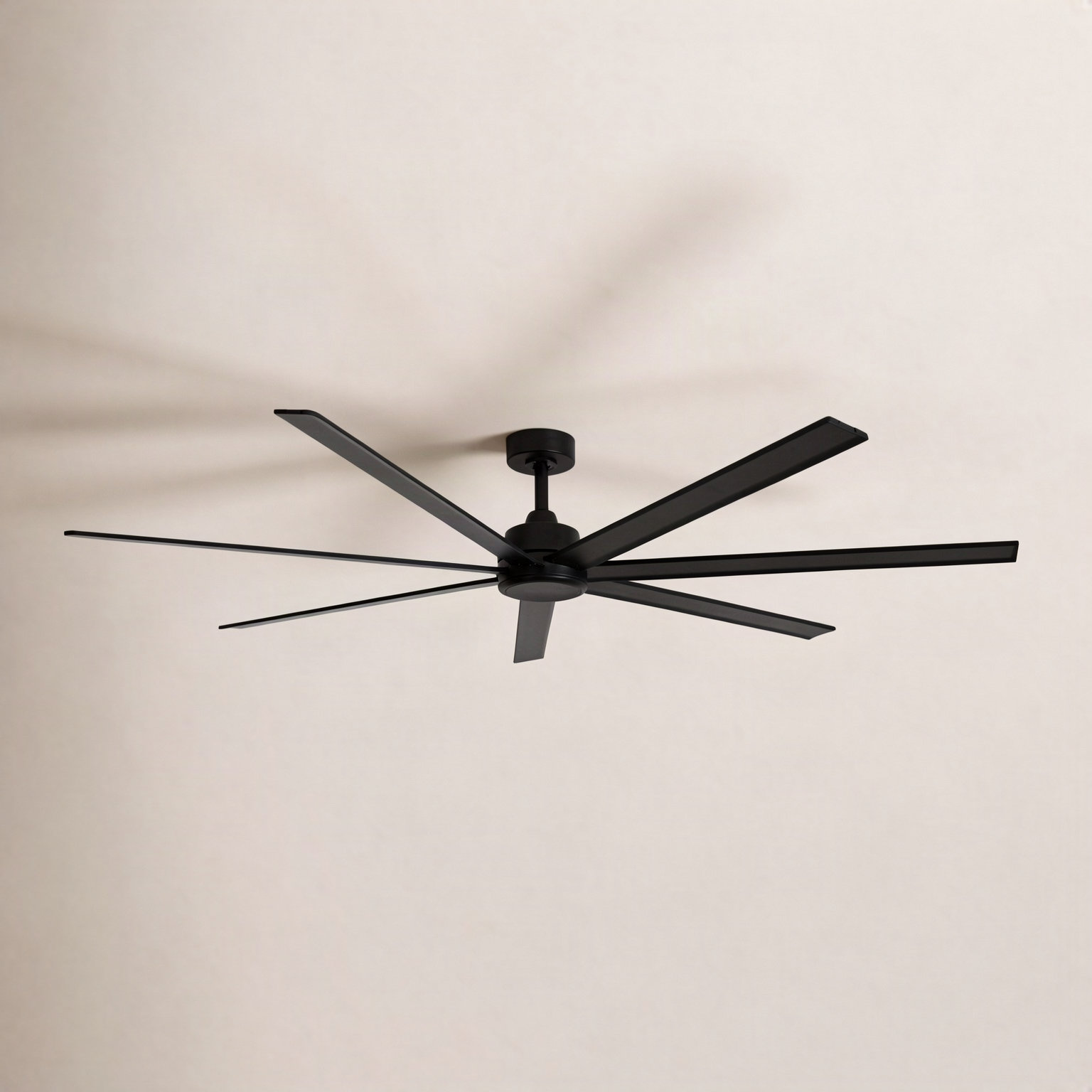 Sela 72" Ceiling Fan with LED Light Kit, Black