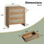 Table de chevet en rotin avec 3 tiroirs-937005642