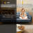 Modern Velvet Convertible Sofa Bed With Tufted Design & Golden Metal Legs-554769057