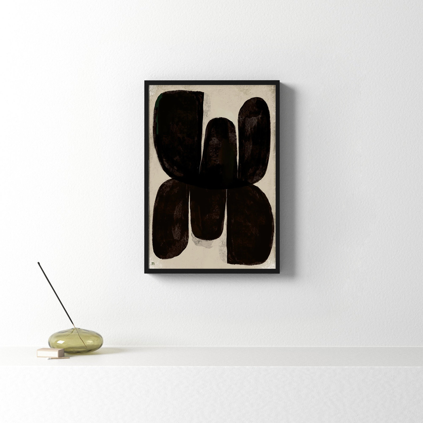 Night Butterfly by StudioM, Black, 20" H x 14" W x 1.25" D