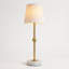 Lampe de table à DEL sans fil de 17,5 po - rechargeable et à intensité variable avec ampoule magnétique amovible, base en marbre, finition laiton, - lumière d'appoint luxueuse abordable pour chambre à coucher, bar, restaurant, décor urbain
