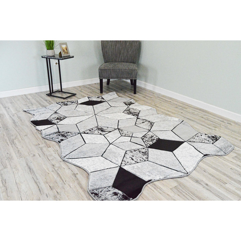 Tapis gris One-of-a-Kind Meier