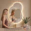Miroir de salle de bain irrégulier à DEL anti-buée avec rétro-éclairage-1367263642