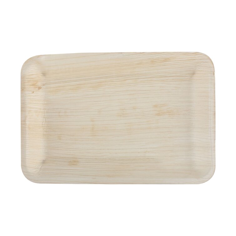 Party Joy Disposable Bamboo Dinner Plate - Wayfair Canada