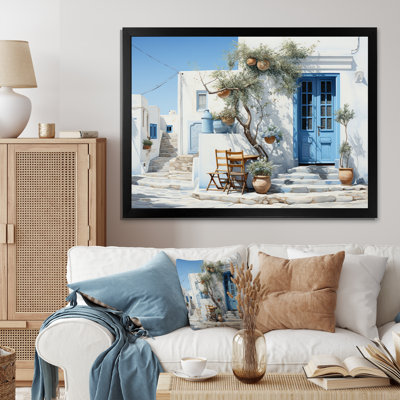«Grèce Cycladic Harmony IV», art mural sur toile Grèce