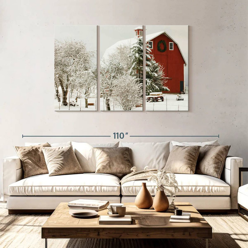 Lilie Festive Barn, 48" H x 74" W
