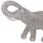 Sculpture éléphant argent et faux cristal