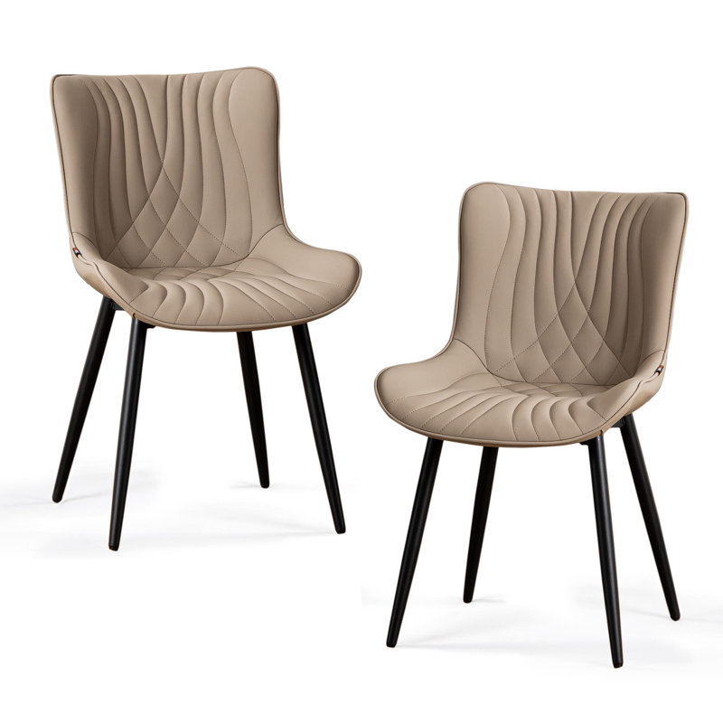 Comfortable Padded Dining Chairs with Back Easy Assembly Upholstered Side Chair, Accent Chairs for Kitchen, Dining Room