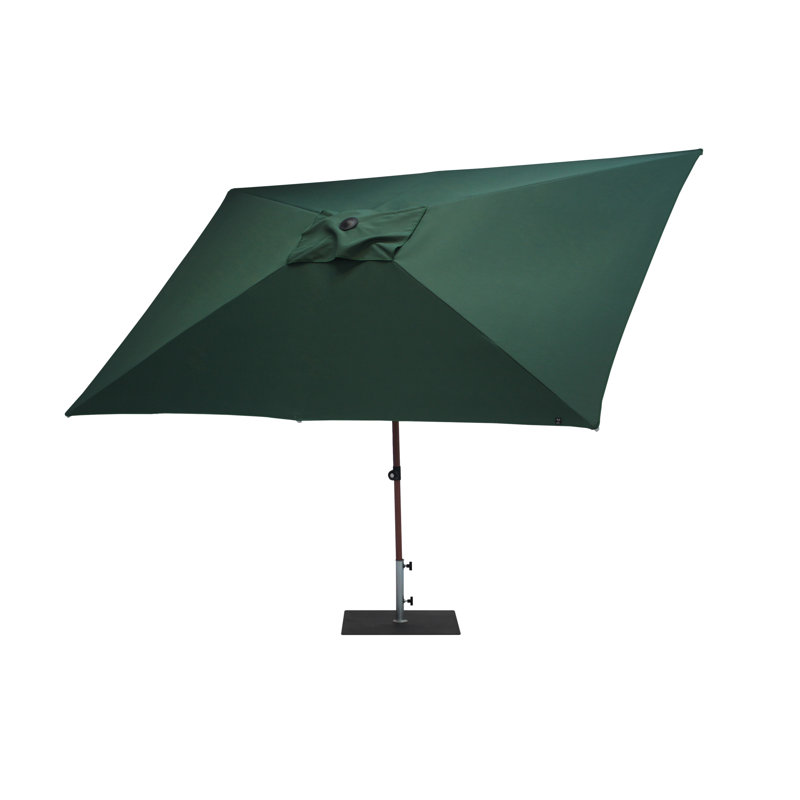 Aolaith 300cm X 200cm Rectangular Market Parasol, Green
