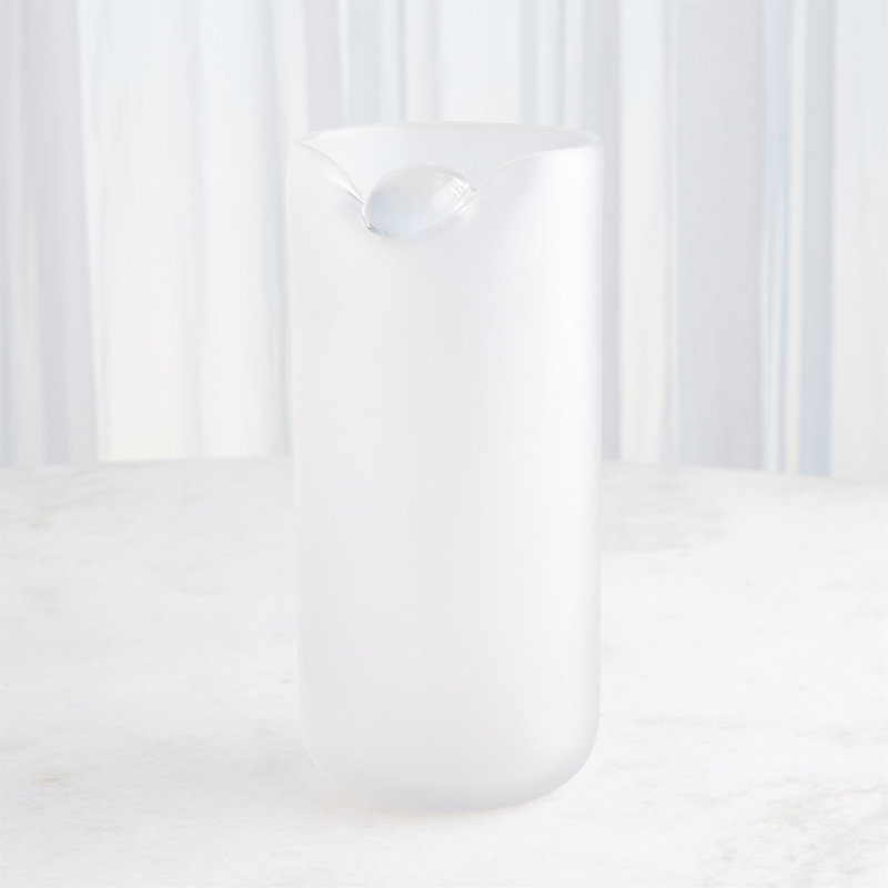 Poise Vase, 12.75" H x 5.75" W x 5.75" D, White