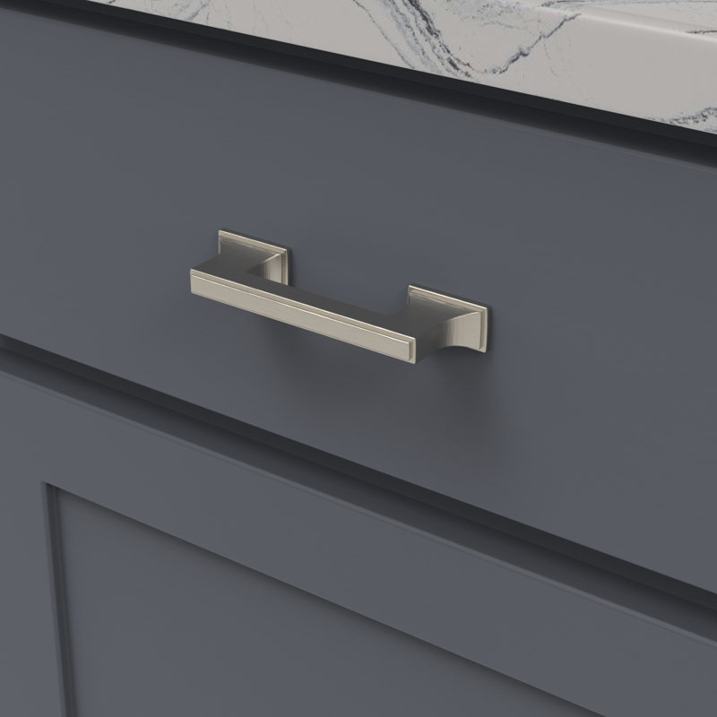 Brownstone Bar / Handle Pull, 3 3/4", Satin Nickel