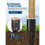 Piquet d'ancrage de poteau de clôture 4 x 4 po, base de poteau de clôture à visser robuste sans vis à vis, support de poteau en acier thermolaqué pour boîte aux lettres, clôture, pergola et poteaux de terrasse