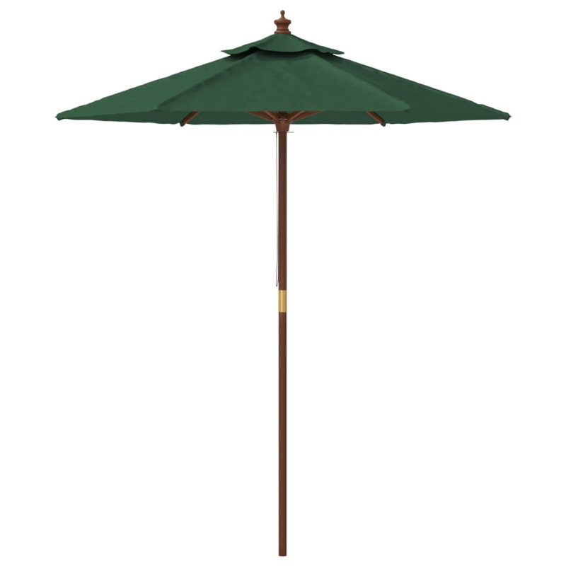 Aslyn Market Parasol, Green, 231cm H x 196cm W x 196cm D