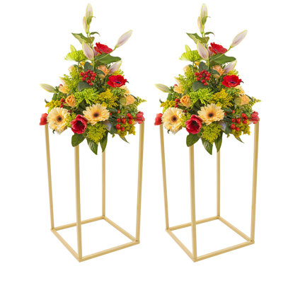 Présentoir à fleurs en métal
