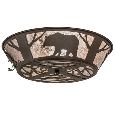 Rustic Lodge 4 - Light Flush Mount