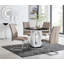 Scottsmoor Modern Halo Seat Round Dining Table Set - 4 Modern Sleek Dining Chairs-1218250268-1218186050-1330783212