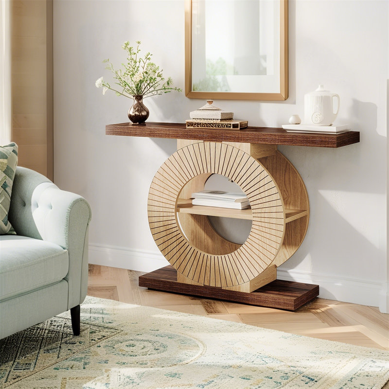 Console 39,3 ", table de couloir élégante en bois