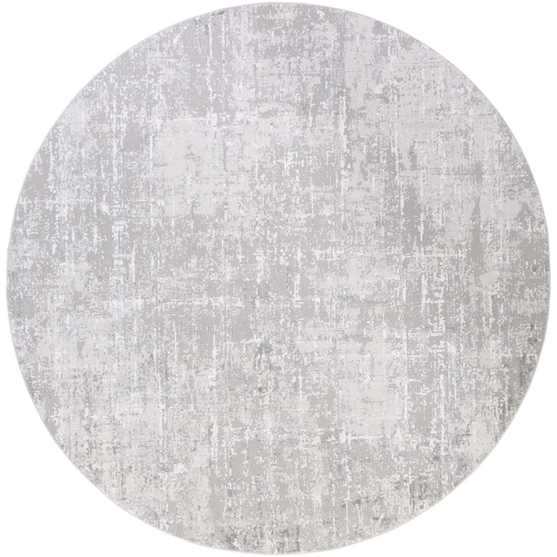 Tapis gris / gris anthracite Omaha, Rond 7 pi 10 po