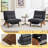 Accent Chair with Adjustable Footrest ,Lounge Chair with Adjustable Backrest,Reclining Chair For Reading Room,Living Room,Apartment, Office (Set of 2)-10265860