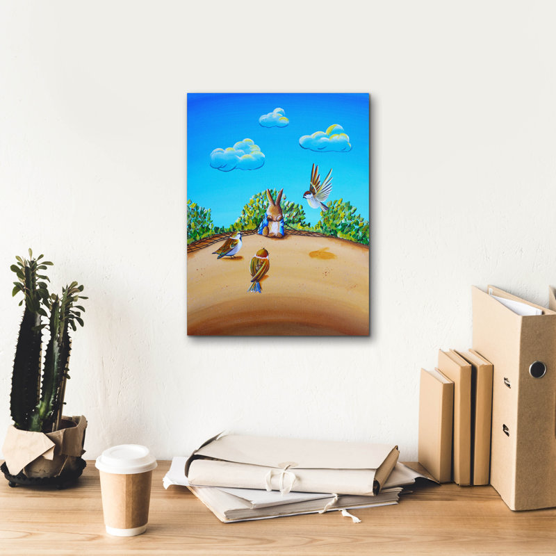 "Peter Rabbit 7" par Cindy Thornton, H 16 po x l 12 po x P 0,75 po