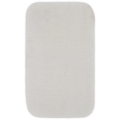 Sedona Bath Rug, Extra Soft Absorbent Plush Bath Rugs, Non-Slip, Quick Drying, Machine Washable, Plush Comfort for Bathroom Floor, Tub and Shower, 24" x 40", White
