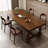 Walnut Rectangular Solid Wood Dining Table-12507745