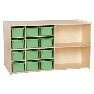 Double Sided 14 Compartment Shelving Unit -  Wood Designs, 16609LG