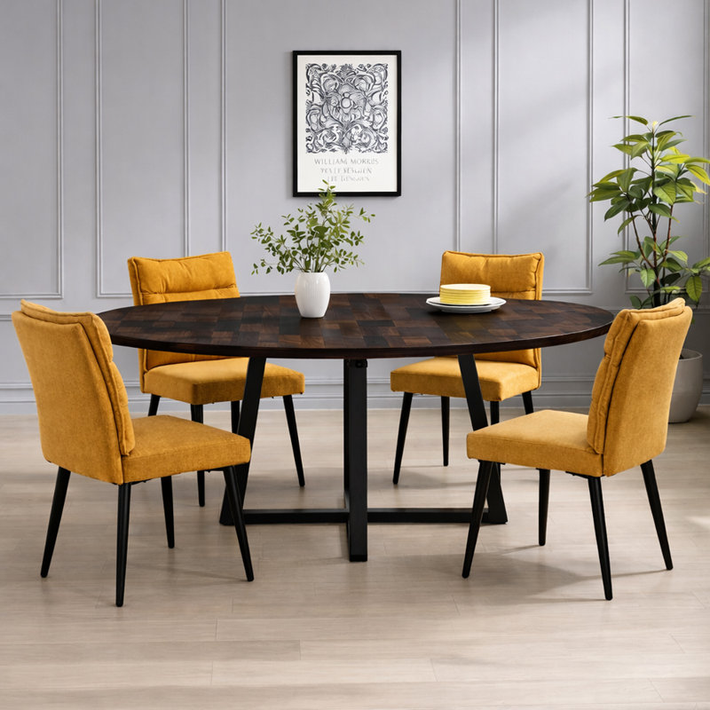 Devantre 4 - Person Dining Set, Mustard