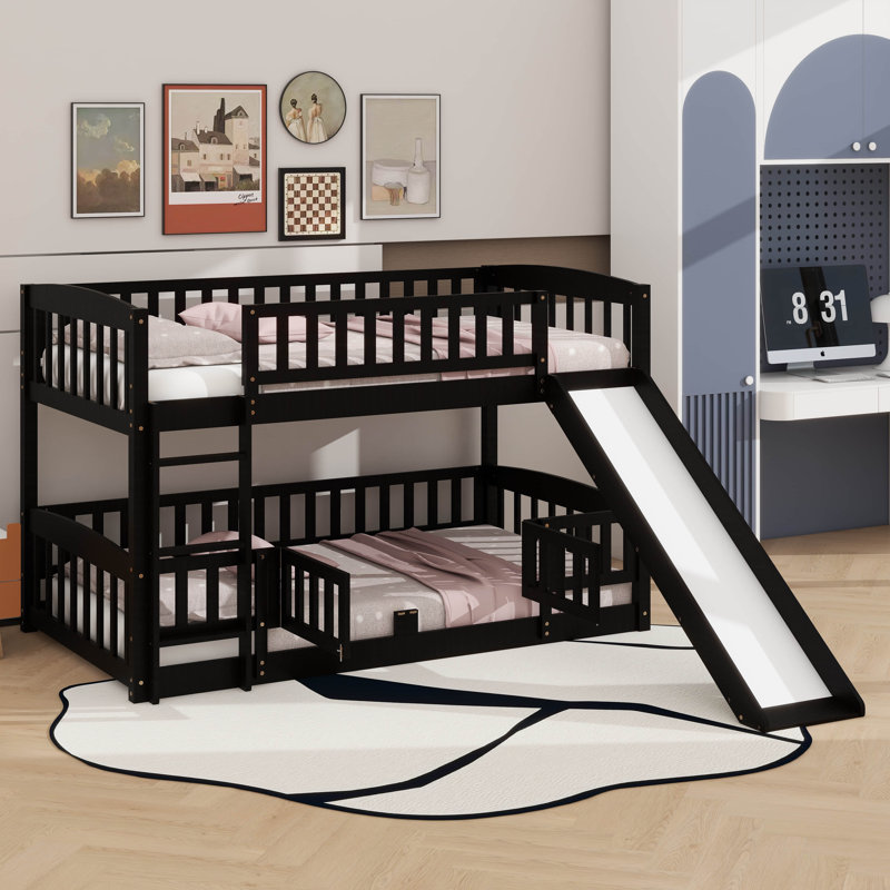 Lits superposés pour enfants de faible hauteur, Espresso