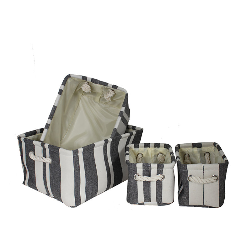 Fabric Utility 4 Piece Bin Set