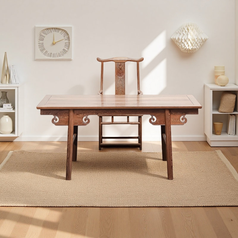 Bureau élégant en bois massif fabriqué à la main