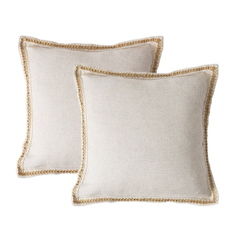 Housse de coussin de couleur, Nature, Carré 18 po