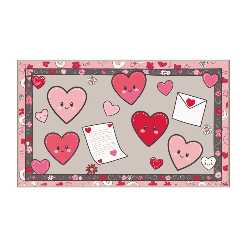 Tapis de Noël East Urban Home, Rectangle 5 pi x 7 pi