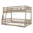 Full XL Over Queen Bunk Bed With Ladder And Guardrails-1322437909-1322437904